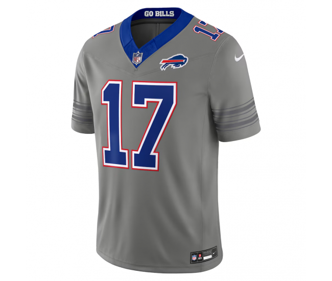 Josh Allen Buffalo Bills Nike Nickel City Vapor F.U.S.E. Stitched Limited Jersey Gray