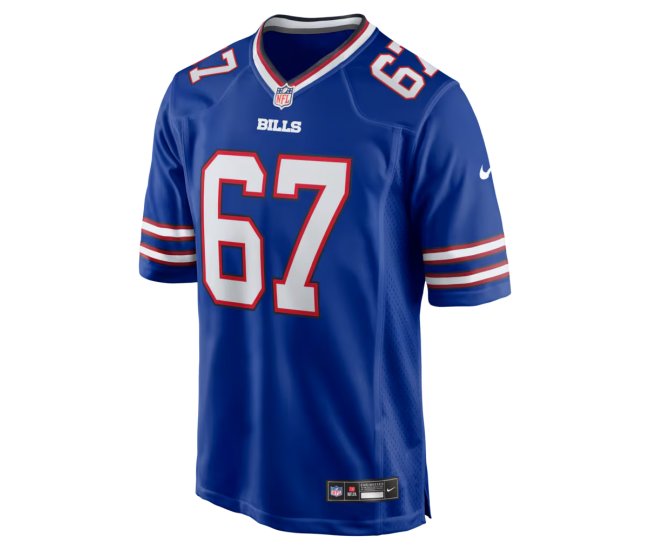 Kent Hull Buffalo Bills Nike Game Retired Player Jersey Royal