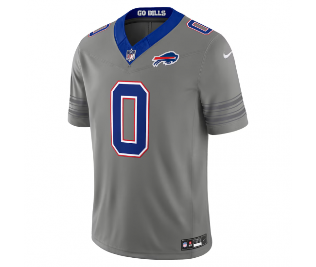 Keon Coleman Buffalo Bills Nike Nickel City Vapor F.U.S.E. Stitched Limited Jersey Gray