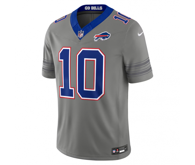 Khalil Shakir Buffalo Bills Nike Nickel City Vapor F.U.S.E. Stitched Limited Jersey Gray