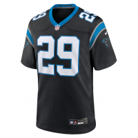 Akayleb Evans Carolina Panthers Nike Team Game Jersey Black