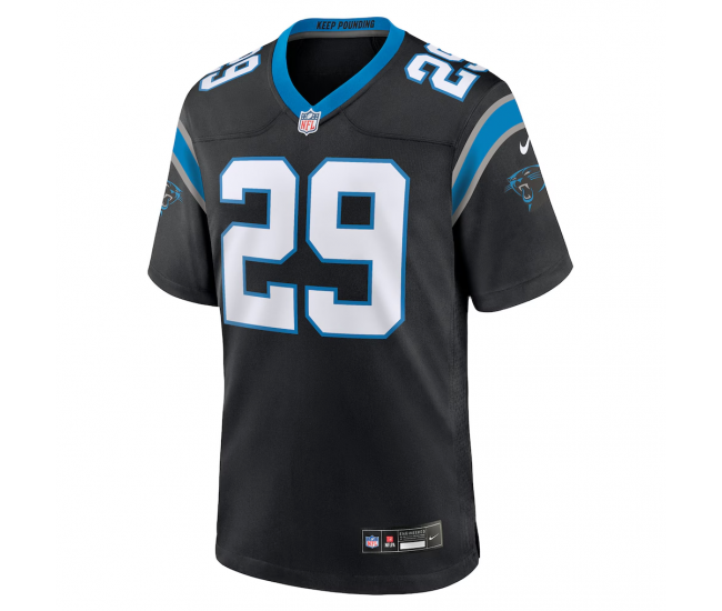 Akayleb Evans Carolina Panthers Nike Team Game Jersey Black