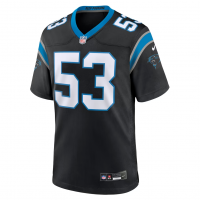 Claudin Cherelus Carolina Panthers Nike Team Game Jersey Black