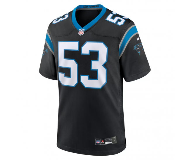 Claudin Cherelus Carolina Panthers Nike Team Game Jersey Black