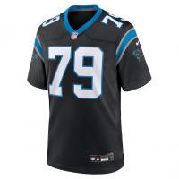 Ikem Ekwonu Carolina Panthers Nike Game Jersey Black