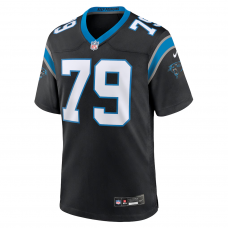 Ikem Ekwonu Carolina Panthers Nike Game Jersey Black Ikem Ekwonu Carolina Panthers Nike Game Jersey Black