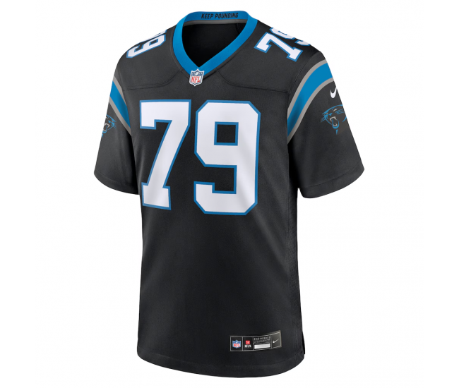 Ikem Ekwonu Carolina Panthers Nike Game Jersey Black
