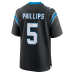 Jaelan Phillips Carolina Panthers Nike Game Jersey Black