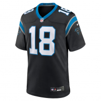 Jalen Coker Carolina Panthers Nike Team Game Jersey Black