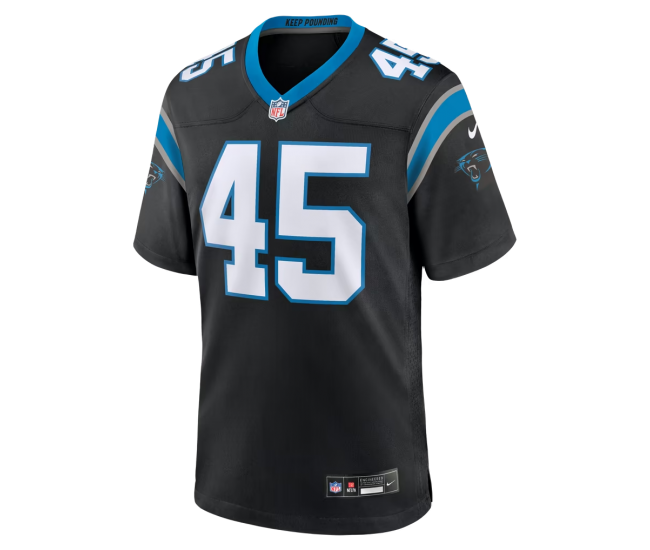 Maema Njongmeta Carolina Panthers Nike Game Jersey Black