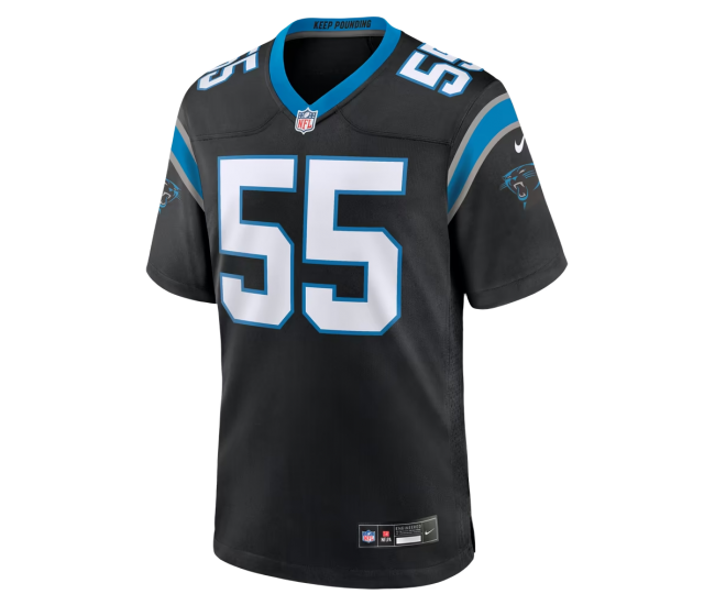 Maema Njongmeta Carolina Panthers Nike Team Game Jersey Black