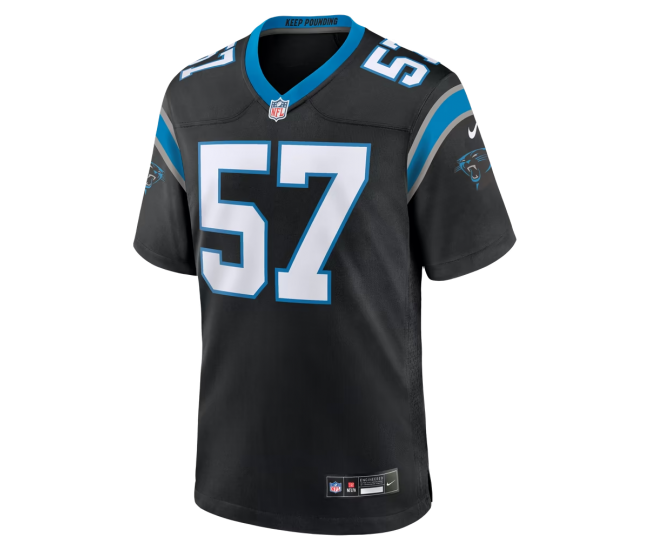 Monroe Freeling Carolina Panthers Nike Team Game Jersey Black
