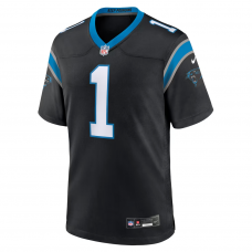 Number 1 Groom Carolina Panthers Nike Game Jersey Black Number 1 Groom Carolina Panthers Nike Game Jersey Black