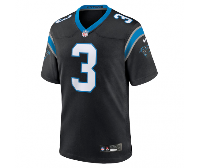 Princely Umanmielen Carolina Panthers Nike Team Game Jersey Black