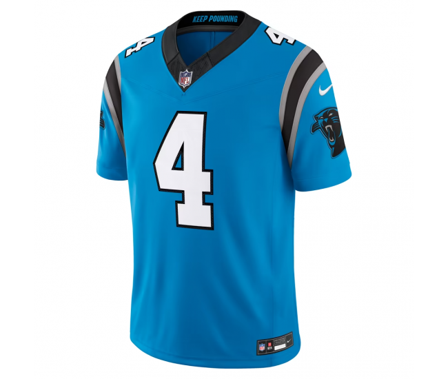 Tetairoa McMillan Carolina Panthers Nike Alternate Vapor F.U.S.E. Stitched Limited Jersey Blue
