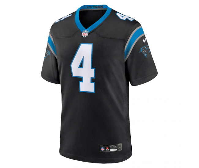 Tetairoa McMillan Carolina Panthers Nike Team Game Jersey Black