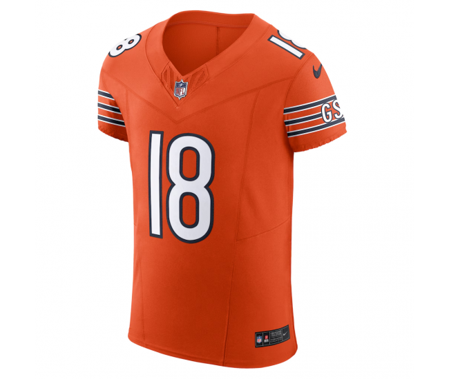 Caleb Williams Chicago Bears Nike Alternate Vapor F.U.S.E. Elite Jersey Orange