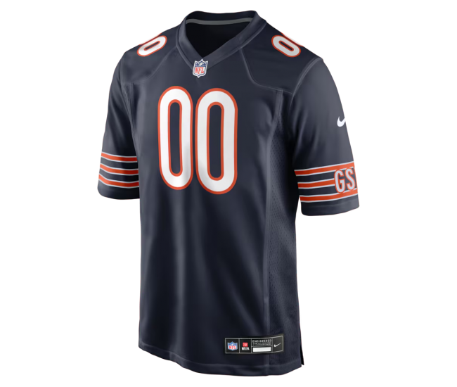 Chicago Bears Nike Custom Game Jersey Navy