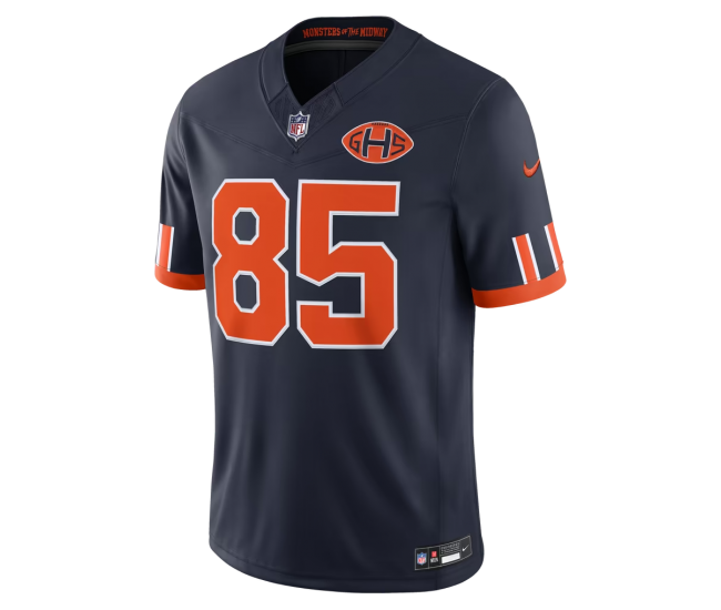 Cole Kmet Chicago Bears Nike 2026 Rivalries Collection Stitched Limited Jersey Navy