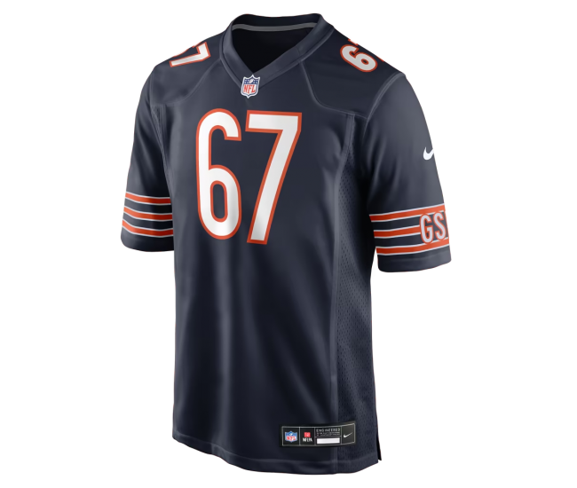Garrett Bradbury Chicago Bears Nike Team Game Jersey Navy