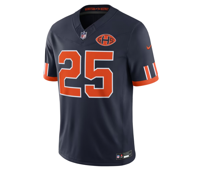 Kyle Monangai Chicago Bears Nike 2026 Rivalries Collection Stitched Limited Jersey Navy