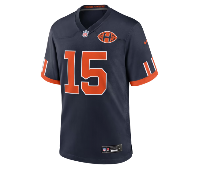Rome Odunze Chicago Bears Nike 2026 Rivalries Collection Game Jersey Navy