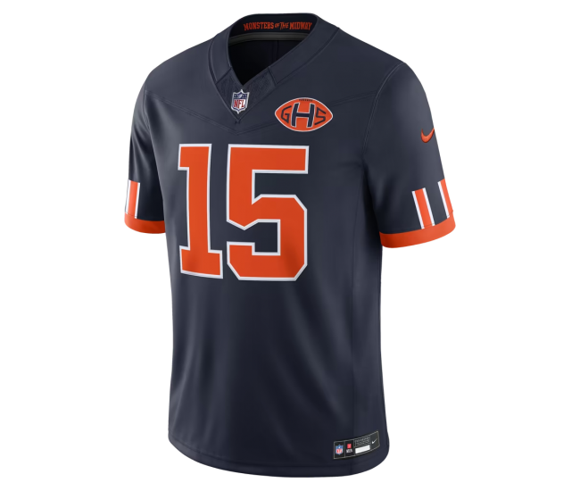 Rome Odunze Chicago Bears Nike 2026 Rivalries Collection Stitched Limited Jersey Navy