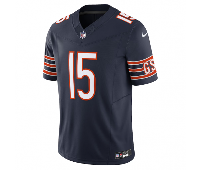 Rome Odunze Chicago Bears Nike Vapor F.U.S.E. Limited Jersey Navy