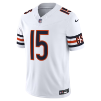 Rome Odunze Chicago Bears Nike Vapor F.U.S.E. Stitched Limited Jersey White