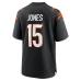 Charlie Jones Cincinnati Bengals Nike Team Game Jersey Black