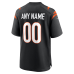 Cincinnati Bengals Nike Game Custom Jersey Black