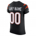 Cincinnati Bengals Nike Team Vapor F.U.S.E. Elite Custom Jersey Black
