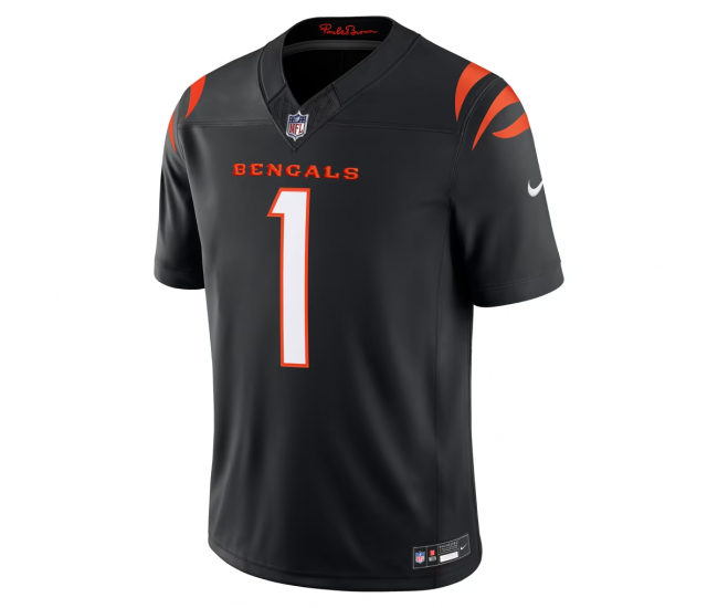 Ja'Marr Chase Cincinnati Bengals Nike Team Vapor F.U.S.E. Stitched Limited Jersey Black