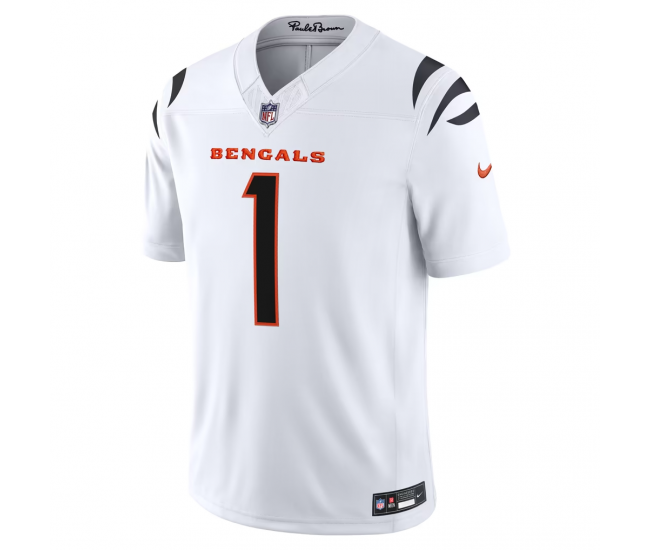 Ja'Marr Chase Cincinnati Bengals Nike Vapor F.U.S.E. Stitched Limited Jersey White