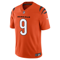 Joe Burrow Cincinnati Bengals Nike Alternate Vapor F.U.S.E. Stitched Limited Jersey Orange