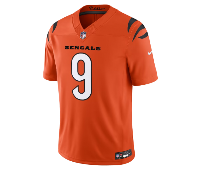 Joe Burrow Cincinnati Bengals Nike Alternate Vapor F.U.S.E. Stitched Limited Jersey Orange