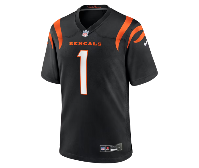 Number 1 Groom Cincinnati Bengals Nike Game Jersey Black