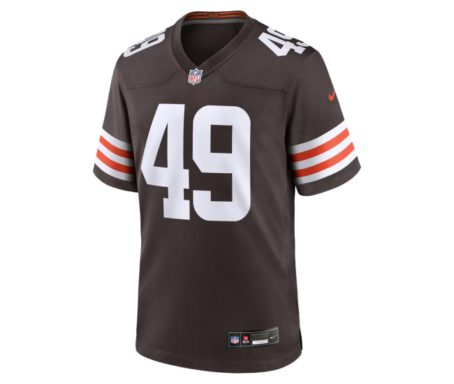 Carson Schwesinger Cleveland Browns Nike 2025 NFL Draft Game Jersey Brown