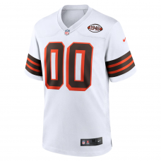 Cleveland Browns Nike 1946 Collection Alternate Custom Jersey White Cleveland Browns Nike 1946 Collection Alternate Custom Jersey White