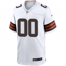 Cleveland Browns Nike Custom Game Jersey White Cleveland Browns Nike Custom Game Jersey White