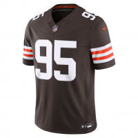 Myles Garrett Cleveland Browns Nike Team Vapor F.U.S.E. Stitched Limited Jersey Brown