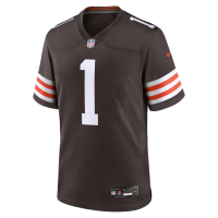Number 1 Dad Cleveland Browns Nike Game Jersey Brown