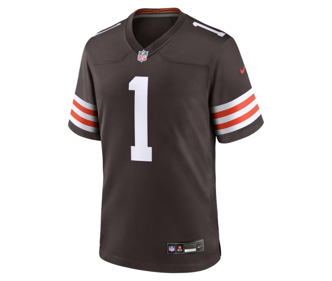 Number 1 Dad Cleveland Browns Nike Game Jersey Brown