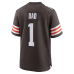 Number 1 Dad Cleveland Browns Nike Game Jersey Brown