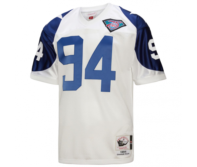 Charles Haley Dallas Cowboys 1994 Mitchell & Ness Authentic Throwback Retired Player Jersey White