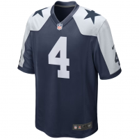 Dak Prescott Dallas Cowboys Nike Alternate Game Team Jersey Navy