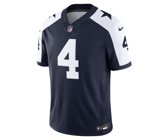 Dak Prescott Dallas Cowboys Nike Alternate Vapor F.U.S.E. Stitched Limited Jersey Navy