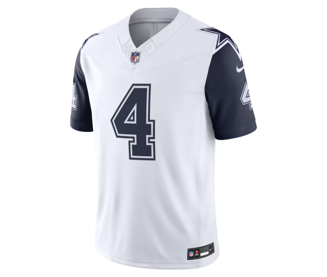 Dak Prescott Dallas Cowboys Nike Alternate Vapor F.U.S.E. Stitched Limited Jersey White