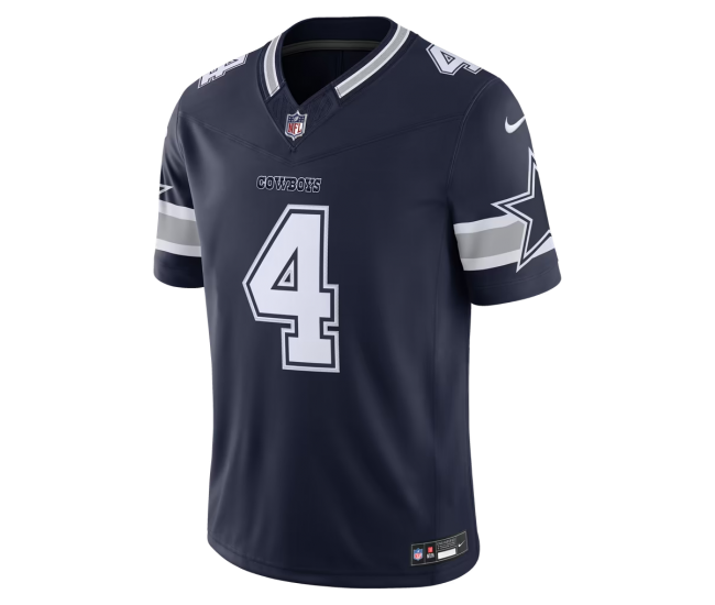Dak Prescott Dallas Cowboys Nike Team Vapor F.U.S.E. Stitched Limited Jersey Navy