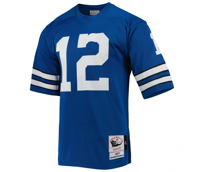 Roger Staubach Dallas Cowboys 1971 Mitchell & Ness Authentic Throwback Retired Player Jersey Royal